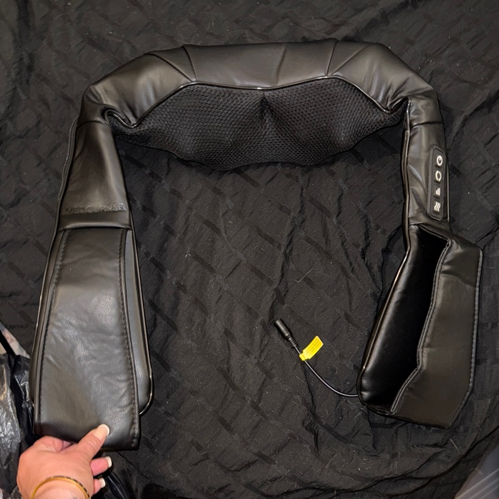 Black Neck Massager with Controls + HEATED
